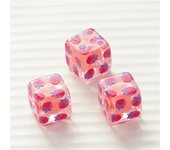 5 Pcs 14mm Flower Beads Middle Square Beads Loose Beads Hand Strings Ropes Hand Clothes String Accessories DIY Materials Beads