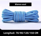 1 Pair Round Shoelaces Martin Boots Shoe Laces Striped Double Color Apply to High Gang Casual Shoes Cotton Shoelace 18 Colors