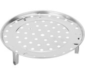 Bandeja de vapor Redonda de Maple inoxidable pulgadas con patitas extraíbles y soporte para olla a presión (24 cm de diámetro)