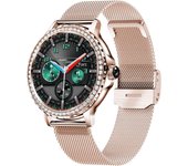 Reloj Inteligente para Mujer, Relojes Inteligentes para iOS Android, with Oxígeno en Sangre/Frecuencia Cardíaca/Monitor de Sueño/Visualización de Mensaños/Hacer Llamadas, IP68 Fitness Tracker with Múltiples Modos Deportivos