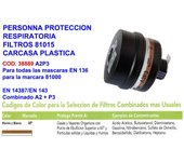 Personna filtro mascara 3000t a2p3 r clas 2 rosca universal t 20