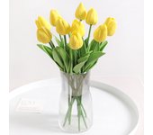 5Pieces Of Artificial Plant Tulip Soft Pole Room Dining Table Decoration Wedding Party Garden DIY Christmas Anniversary Decor