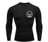 Baki Print Compression Shirts for Men Athletic Quick Dry Tshirts Tees Tops Gym Workout Fitness Undershirts Baselayers Rash Guard