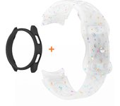 Soft Silicone Strap+Case for Samsung Galaxy Watch 7 6 5 4 40/44mm 5Pro45mm Sport Band for Galaxy Watch6 Classic 47/43mm Bracelet