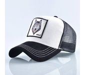 Four Seasons Trucker Cap Men Women Snapback Hip Hop Baseball Cap With Embroidery Wolf Patch Adjustable Visor Hat