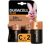 Duracell pilas alcalinas c plus lr14 1.5v - 2 unidades
