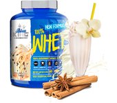 AS AMERICAN SUPLEMENT Proteína de Suero de Leche 100% Whey Protein 2kg | Enriquecida por Creatina | L-Glutamina | Bcaa's | Aumenta Masa Muscular