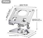 360° Rotation Tablet Stand for iPad, Adjustable Foldable Tablet Holder,Aluminum Phone Stand Compatible with iPad Pro/ Air/ Mini