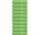 Toallas de Ducha 10 piezas Verde Manzana 70x140cm 360g/m² 100% Algodón