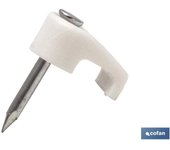 Cofan Caja de Grapas de Plástico 200 Uds | Aptas para Cable Eléctrico Plano