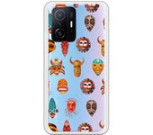 Funda compatible con Xiaomi Mi 11T (5G)   / 11T Pro (5G)  - Patron mascaras africanas