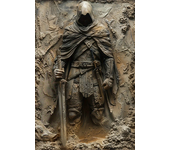 Exclusive 1Pc Vintage Metal Knight Assassin Sign. Ideal Wall Art for Cafe, Man Cave, Bar & More Decor.