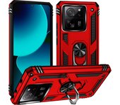 Shockproof Armor For Xiaomi Mi 13T Pro 12T Pro 11T Case Phone For Mi 13T Ring Stand Bumper Silicone Phone Back Cover