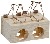 SANCO STORE - WOLFPACK LINEA PROFESIONAL Trampa ratones madera 2 agujeros Ø 28 mm.