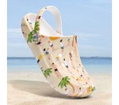 Women's fashionable tie-dye patterned clogs, lightweight two-wear garden clogs, non-slip and versatile summer beach slippers