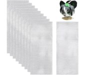 10 piezas de Malla de ojo de Fursuit personalizado 11,8x4,9 pulgadas Blanco PVC imprimible Neto 0,26mm de espesor de Malla impermeable para Furries Cosplay Props Fursuits Craft Mak