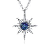 Collares Cósmico Estrella Y Luna Para Mujer Niña, S925 Plata Collar Star Moon Cosmic, Collar De Estrella Especial En El Universo