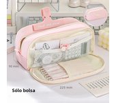 Stylish and Practical Pencil Bag with Large Capacity and Multiple Sections for Stationery Storage Pencil Case Back To School