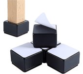 Bed Risers Furniture Risers Add 2 Inch Height, Solid Steel Supports 10000 Pounds, Table Riser, Chair Or Couch Riser, Set Of 4 Furniture Riser