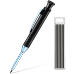 2.8mm Solid Carpenter Mechanical Pencil with Sharpener for Woodworking Construction Long Head Carpenter Pencil Stationery Supply