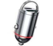 Adaptador de carga rápida para coche, compatible con teléfono móvil, tableta, cámara de salpicadero, USB y PD30W/65W, tipo C, toma de corriente de doble puerto, cargador oculto para coche - PD30W