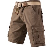 Mens Casual Cargo Shorts Outdoor Sports Half Pants Bermuda Shorts American Style Streetwear Breathable Comfortable Shorts Grey