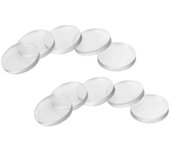 50Pcs Glass Table Top Bumpers 20 mm Round Clear Non-Adhesive Rubber Bumpers Anti Slip Pads Clear for Glass Top