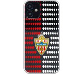 Carcasa para iPhone 12 Mini - UD Almería patrón escudos clear
