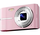 Cámara digital actualizada, cámara 1080p de alta definición completa 50mp, con anti - temblor de zoom 16 veces, cámara compacta para niños, estudiantes, niños, niñas y niños, cámara infantil con tarjeta SD de 32 gb, 2 baterías negras