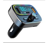 Transmisor FM Bluetooth Rising FF, adaptador de transmisor de radio inalámbrico Bluetooth para Coche with Llamadas Manos libres