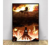 HD Print Wall Art Canvas Painting  Attack on Titan Anime Series Poster for Modern Home Decor Living Room  Japanese Anime Charact