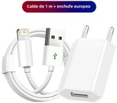 Cable De Carga Rápida USB Para iPhone 11 12 13 pro 14 8 7 6S 6 plus X XR XS Max SE 5S 5 EU Con Cargador De Pared 1m 1.5m 2m Cable De Datos USB