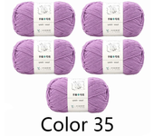 5Pcs X100g Yarn for Hand Knitting Acrylic Crochet Thread Knit Sweaters Lines Crocheting Bag Blanket