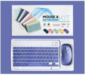 Wireless Bluetooth Keyboard and Mouse Spanish for IOS Android Windows Tablet iPad Air Mini Pro