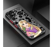 Disney Princess For Samsung A 02 03 13 14 15 22 24 25 32 35  54 55 72 Lite S 5G 4G Frosted Translucent Phone Case