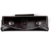 Funda Muela F/CART.N en piel de vaquetilla color negro, ideal para navaja, dimensiones 45 x 120 mm
