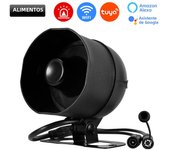 Fuers WIFI Wireless Loud 120dB Alarm Tuya WIFI Detector Door Sensor Siren Speaker Security System Smart Home Alexa Compatible