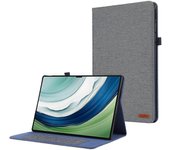 Para Huawei matepad Pro 12,2 (2024) cuero caso titular de la tarjeta lona textura Soportes Tablet cubierta