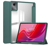 Tablet Case for Lenovo Xiaoxin Pad 2024 Tab M11 11 Inch Trifold Pencil Holder Acrylic Back Flip Stand Kickstand Shockproof Cover