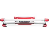 Lámpara de techo BERILLO 2xG13 T8 60cm L.70xAn.16xAl.9cm Rojo/Cromo