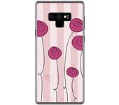 Tumundosmartphone Funda Gel Tpu para Samsung Galaxy Note 9 Diseño Flores Vintage Dibujos