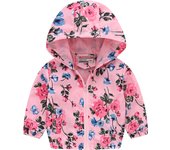 Stylish Cartoon Dinosaur Windbreaker Jacket for Girls - Perfect for Casual Wear!