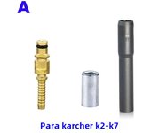 Hose Plug Fitting With Sleeve For Karcher K2K3 K4 K5 K6 K7 Nozzle Accessories Pressure Washer Pipe Tip Repair Connector Adaptor