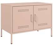 Mueble TV combinadoMueble de TV acero rosa 68x39x50,5 cm