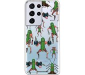 Funda original compatible con Samsung Galaxy S21 Ultra - S30 Ultra - Rick y Morty Pickle Rick Animal