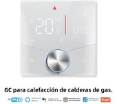 MOES Smart Knob Thermostat,WiFi Gas Boiler Electric Heating Temperature Controller,LCD Display Touch Screen,Tuya,Alexa,Google