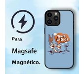Cartoon B-Bugs Bunny Phone Case For iPhone 11 12 13 14 15 Max Plus Phone Magnetic for Macsafe Cases Cover