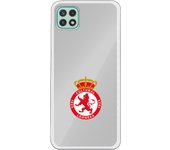 Funda original compatible con Samsung Galaxy A22 5G - Cultural Leonesa escudo fondo gris