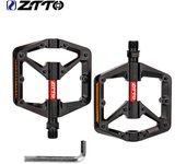 ZTTO MTB Bicycle Pedal DU Bushing Bearings Flat Pedals Aluminum Alloy AM Enduro Mountain Gravel Road Bike Riding 9/16 Thread