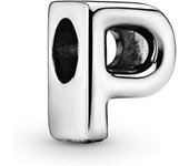 Charm de plata de ley 925 con letra de PANDORA，Incluye Caja Original